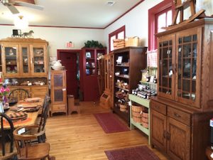 Inside Oak School Amish Shop